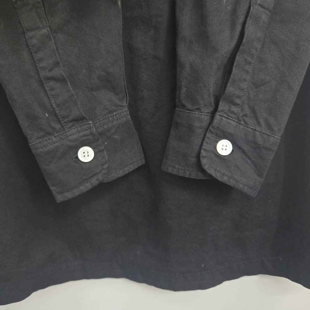 IJJI Work Jacket Size XS Black Cotton Canvas Deep Pockets Button Closure EUC - Picture 7 of 12